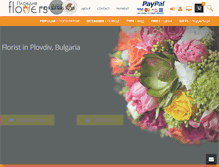 Tablet Screenshot of plovdivflowers.com